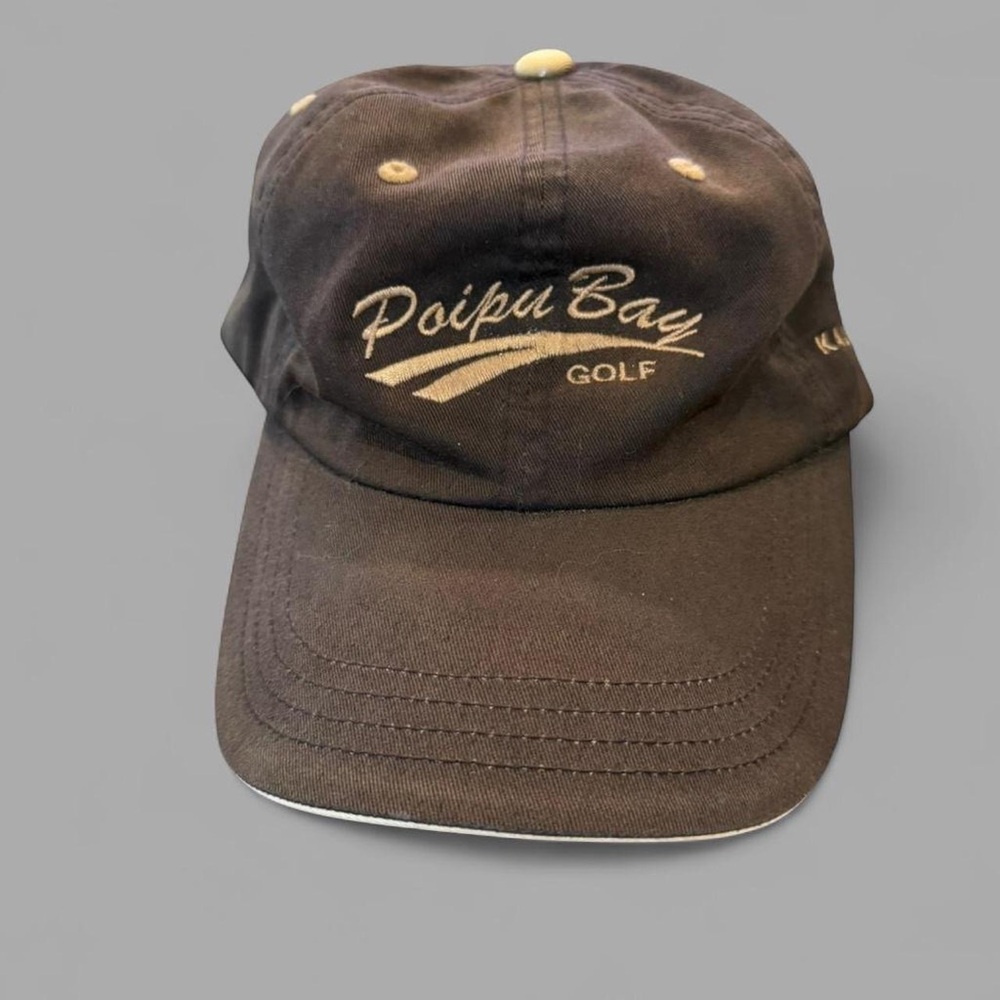 Poipu Bay Kauai Golf Brown Baseball Cap